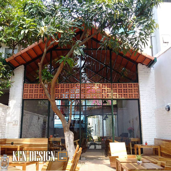 Thiết kế quán cafe ban công